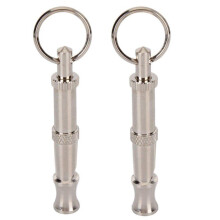 Dog Whistle High Frequency Training Kit - Professional Metal Dog Behavior Trainer - 2 Pack