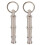 Dog Whistle High Frequency Training Kit - Professional Metal Dog Behavior Trainer - 2 Pack 1
