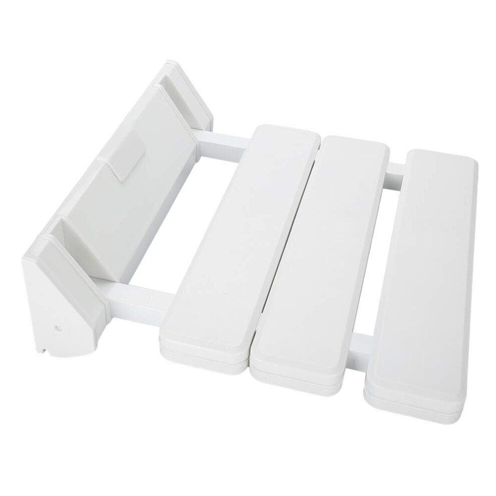 Shower Folding Seat Wall Mounted 130 kg Capacity Bath Stool Shower Chair for Seniors and Disabled Users