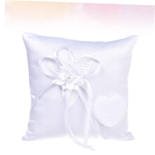 Wedding Cushion Square Pillow Soft Comfortable White Wedding Supplies Decorative Accent 40x40cm