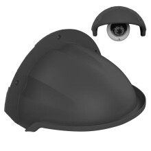 Sun Rain Cover for Weatherproof Security Cameras - Black CCTV Canopy for LED Cameras Compatible with Ring, Smooth Design, Durable Protection