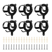 Horse Bridle Holder Steel Wall Mount Organizer for Snaffle Bridles and Halters - 6 Piece Set for Ponytails