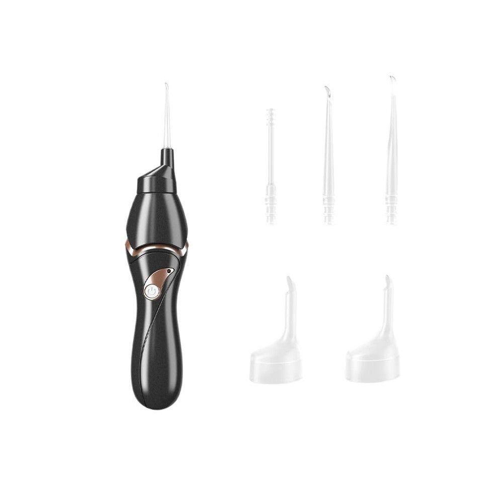 Black Earwax Remover With Suction, Gentle Silicone Attachments For Adults And Children, Safe Ear Cleaning Device