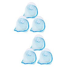 Pack of 6 Suction Cup Razor Holder Hooks for Wall Mounted Organiser, Compatible with Vacuum Razors, Durable Design