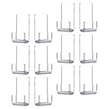 Worgeous 15 Pcs Acrylic Record Holder Mount Stands Records