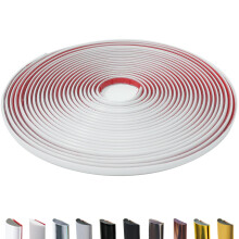 Self-Adhesive Trim 16m White D Shape Flexible Molding for Easy Installation Home Decor