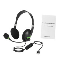 Wireless Noise Cancelling Headphones with Wired Sound, Comfortable Gaming Headset for PC, Over-Ear Design, Adjustable Fit
