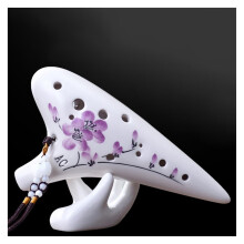 Ocarina Flute Professional 12 Hole Alto Ceramic Ocarina for Beginners Music Instrument with Rich Sound and Easy Playability