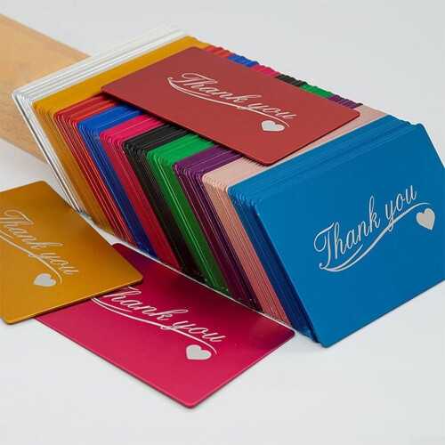 100 Pack Purple Aluminium Blanks for Professional Branding and Customization 2