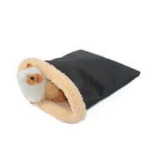 Hamster Sleeping Bag for Small Pets, Warm Fleece Bed for Hamsters, Guinea Pigs, Chinchillas, Hedgehogs, 12x12 Inches
