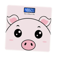 Body Weight Scale with Elegant Design for Home and Health Monitoring, Battery Operated, Durable, Pink Color