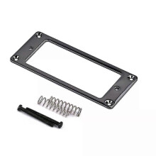 PARK (Schwarz) Mini-Rahmen 688 mm x 29 mm Humbucker-Tonabnehmerringe mit flacher Basis, langlebiges