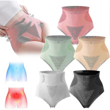 PARK (taglia M) 5 pezzi Slip modellanti rassodanti vaginali in grafene a nido d'ape, mutandine in grafene