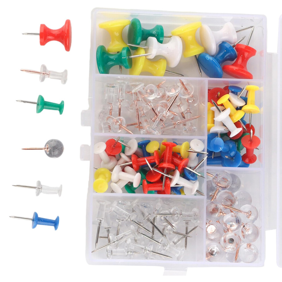 120 Colored Push Pins For Office Cork Board, Bulletin Board, Map Pins, Assorted Colors, Durable And Easy To Use 6447073018213