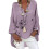PARK (S-farfalla viola) Top tunica in lino a maniche lunghe da donna con scollo a V e camicetta larga 1