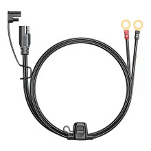 PARK (0,6 m) 12-24V 18AWG SAE 2 Pin Schnell Trennen Zu O Ring Terminal Harness Connecter mit 10A Sicherung