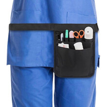 PARK (nero) Borsa da cintura per infermiere, marsupio per infermiere con tasche per attrezzature sanitarie,