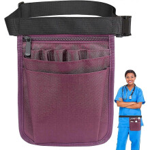 PARK (viola) Borsa da cintura per infermiere, marsupio per infermiere con tasche per attrezzature sanitarie,