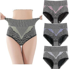 PARK(M) 4 pezzi Slip a vita alta in fibra di grafene per donna, slip a vita alta in fibra di grafene,