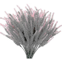 PARK(Rosa) Flores artificiales de lavanda Plantas falsas con ramo de boda de plástico falso F