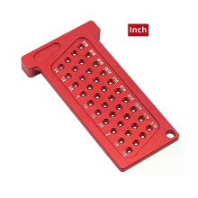 PARK (Zoll (2,5 Zoll)) Holzbearbeitungs-Anreißnadel, metrisch/Zoll, Präzisions-T-Lineal, Aluminium-Taschenstreichmaß,