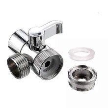 PARK(2-KGSLT-Zinc-Alloy) Adaptador de grifo de aleación de zinc y plástico para fregadero de cocina,