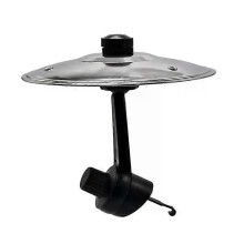 PARK (Plata) Mini tambor de coche, platillo, accesorio de ventilación con clip, decoración musical para