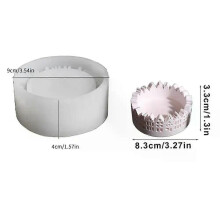 PARK (ontto talo) Pääsiäisen pyöreä Kani ontto talo kynttilänjalka silikoni muotti tee sementti kipsin