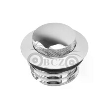 PARK (Silber) Harley XL883/1200 Glide Sport Modifizierter, im Uhrzeigersinn verchromter Aufsteck-Tankdeckel,