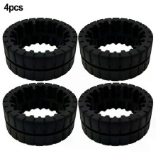PARK(4 PACK)4 Kpl Pyöränrenkaat IRobotille Braavalle Jet M6:lle (6110 6012) Liukumaton vaihtopölynimuri