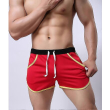 PARK (M-rojo) Nuevo traje de baño para hombre de alta calidad, cómodo, para playa y verano.
