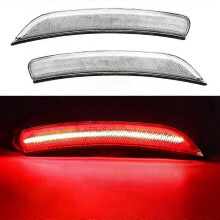 PARK (Klar) 2 stücke Auto Led-leuchten Für 2015 Chrysler 200 LED Hinten Seite Marker Licht Reflektor