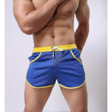 PARK (M-azul) Nuevo traje de baño para hombre de alta calidad, cómodo, para playa y verano.