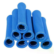 PARK (Blau) 8Pcs Hülse Schutz Glasfaser Hitzeschild Hülse 1000 F Grad Zündkerze Draht Schutz Hohe