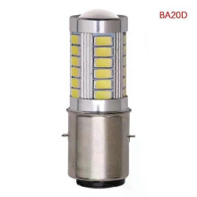 PARK (BA20D) 1PC PX15D BA20D LED Nebel Licht Lampe Auto Motorrad Scheinwerfer 33 SMD Motor Licht Scheinwerfer