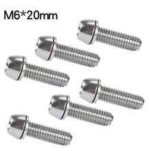 PARK (6 x 20 mm), 6 Stück Mountainbike-Vorbauschrauben M5/M6 * 20 mm, MTB-Rennrad-Headset-Vorbauschrauben,