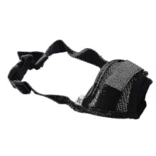 PARK (XXL Mundumfang 28–34 cm, Schwarz) 1 x verstellbare Hundemaske, Bell- und Bissschutz, Netzmaulkorb,