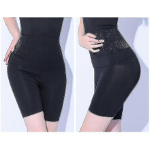 PARK(3XL-musta)Saumaton hengittävä bokseri korkea vyötärö Vatsa Body Shaper Housut Naisten Korsetti