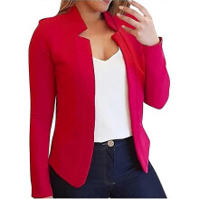PARK (L-Rot) 2023 Herbst Winter Neue Stil Frauen Kleidung Kleine Anzug Einfarbig Strickjacke