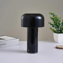 PARK (schwarz) 1800 mAh USB-Lade-Touch Dreifarbige italienische LED-Bar-Restaurant-Tischlampe Nachttischlampe