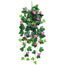 PARK (borde morado) 1 pieza de flores artificiales realistas Diy 9 tenedores decoración de pared simulación