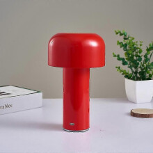 PARK (rot) 1800 mAh USB-Lade-Touch Dreifarbige italienische LED-Bar-Restaurant-Tischlampe Nachttischlampe