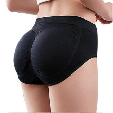 PARK (L-Schwarz) Nahtlose, gepolsterte Butt-Lifter-Höschen für Damen, Enhancer-Unterwäsche, Butt-Lift-Shaping-Höschen