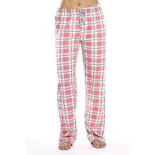 PARK (S-rosa) Pantaloni da pigiama da donna con tasche, pantaloni da pigiama da donna in morbida flanella