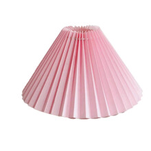 PARK (Pink) Plissee Lampenschirm E27 Licht Abdeckung Japanischen Stil Stoff Tisch Lampe Decke Dekor