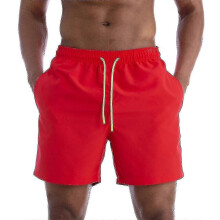 PARK (XL-C) Pantalones de playa de secado rápido para hombre, pantalones lisos de tres cuartos, pantalones