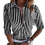 PARK (L-Nero) Camicetta a righe da donna, camicette classiche a righe a maniche lunghe 1