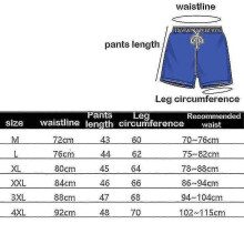 PARK (2XL-B) Pantalones de playa de secado rápido para hombre, pantalones lisos de tres cuartos, pantalones