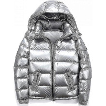 PARK(L-Silber)Daunenjacke Herren Winterjacke Stehkragen Daunenjacke Mit Kapuze