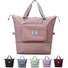PARK (pink) Faltbare Reisetasche mit großem Fassungsvermögen – wasserdichte, faltbare Aufbewahrungstasche
